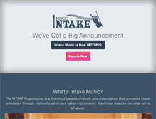 Tablet Screenshot of intakemusic.org